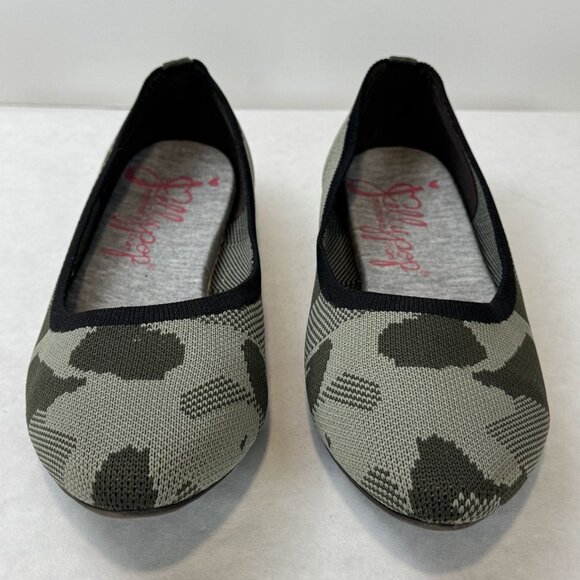 Jellypop Camo Green Memory Foam Ballet Flats Slip-On Womens Shoes Size 8M - Picture 2 of 12